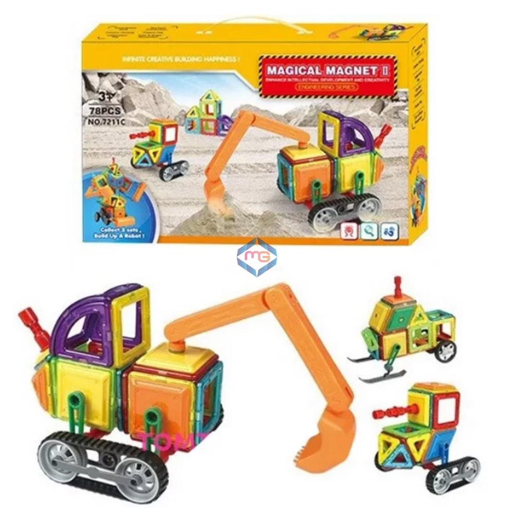 Magical Magnet Engineering Blocks - 7211C-6 - Madina Gift