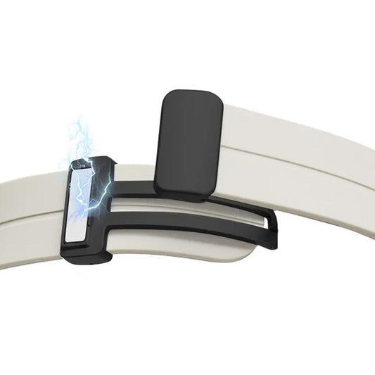 Steel Magnetic Folding Buckle Silicon Smart Watch Bands