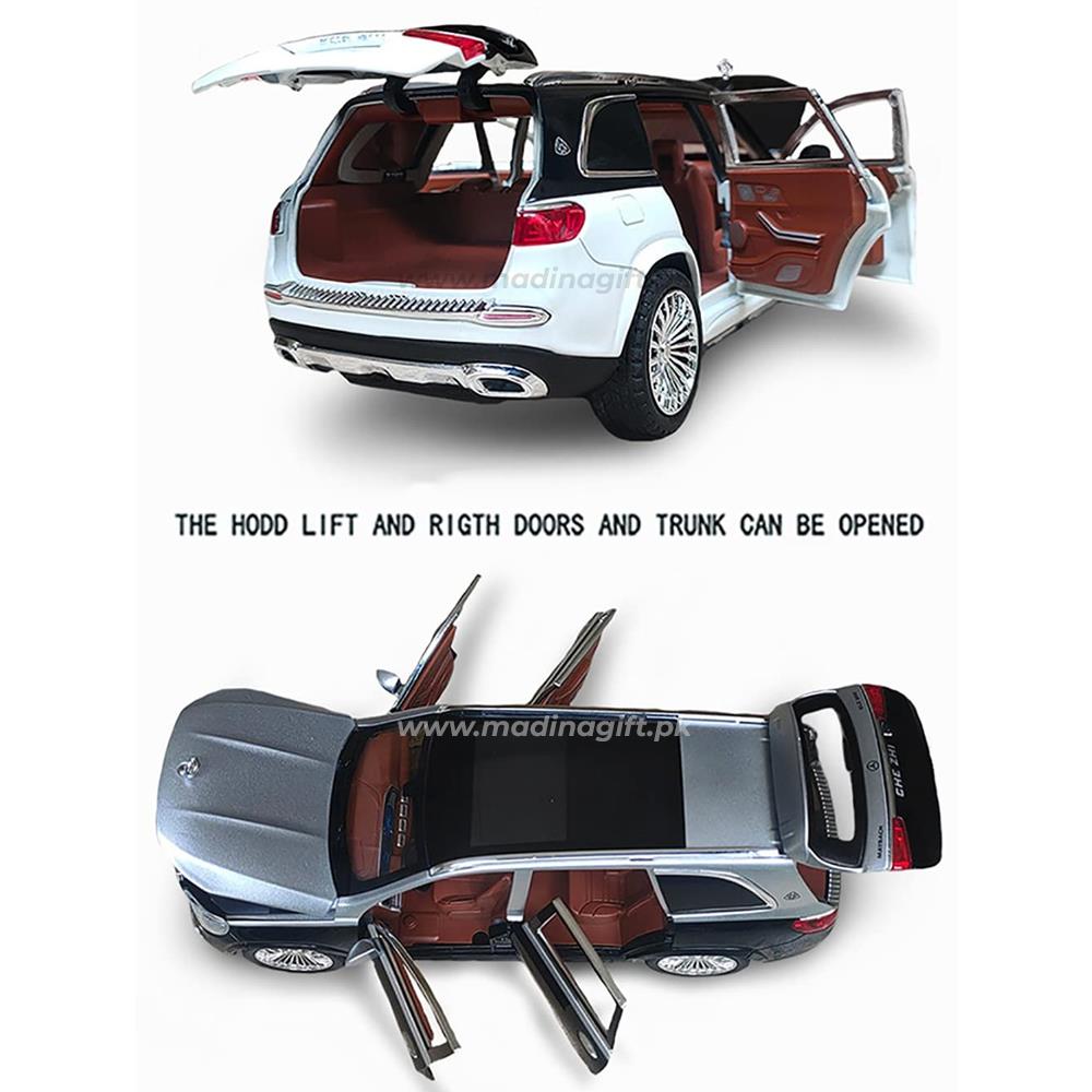 Mercedes Benz Maybach GLS600 Simulation Alloy Car Model SUV Diecast Car Scale: 1:24 - Madina Gift