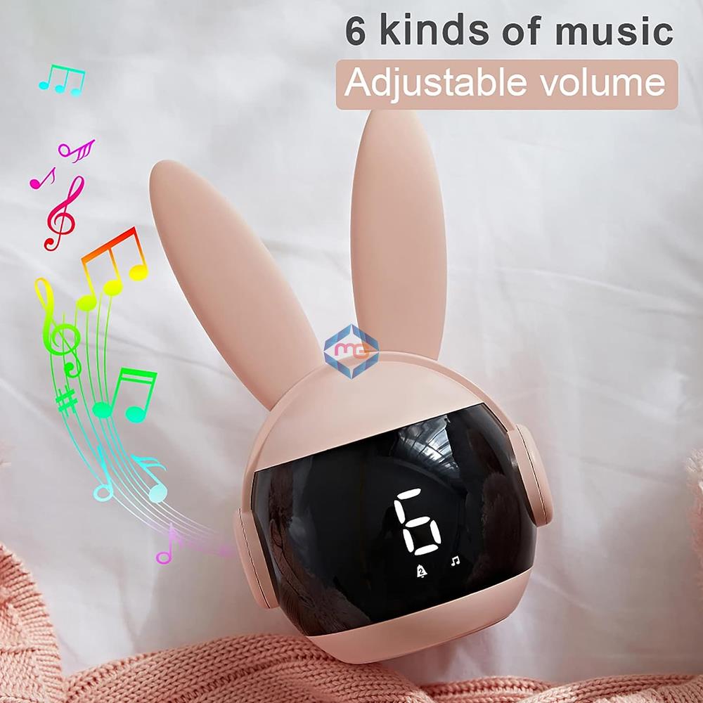 Rabbit Alarm Clock Night Light - Madina Gift
