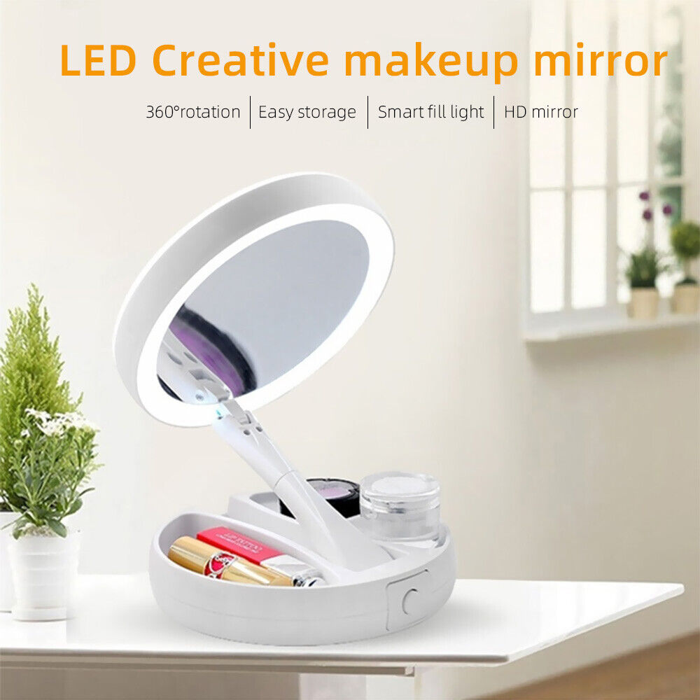 Foldable LED Makeup Vanity Mirror - Madina Gift
