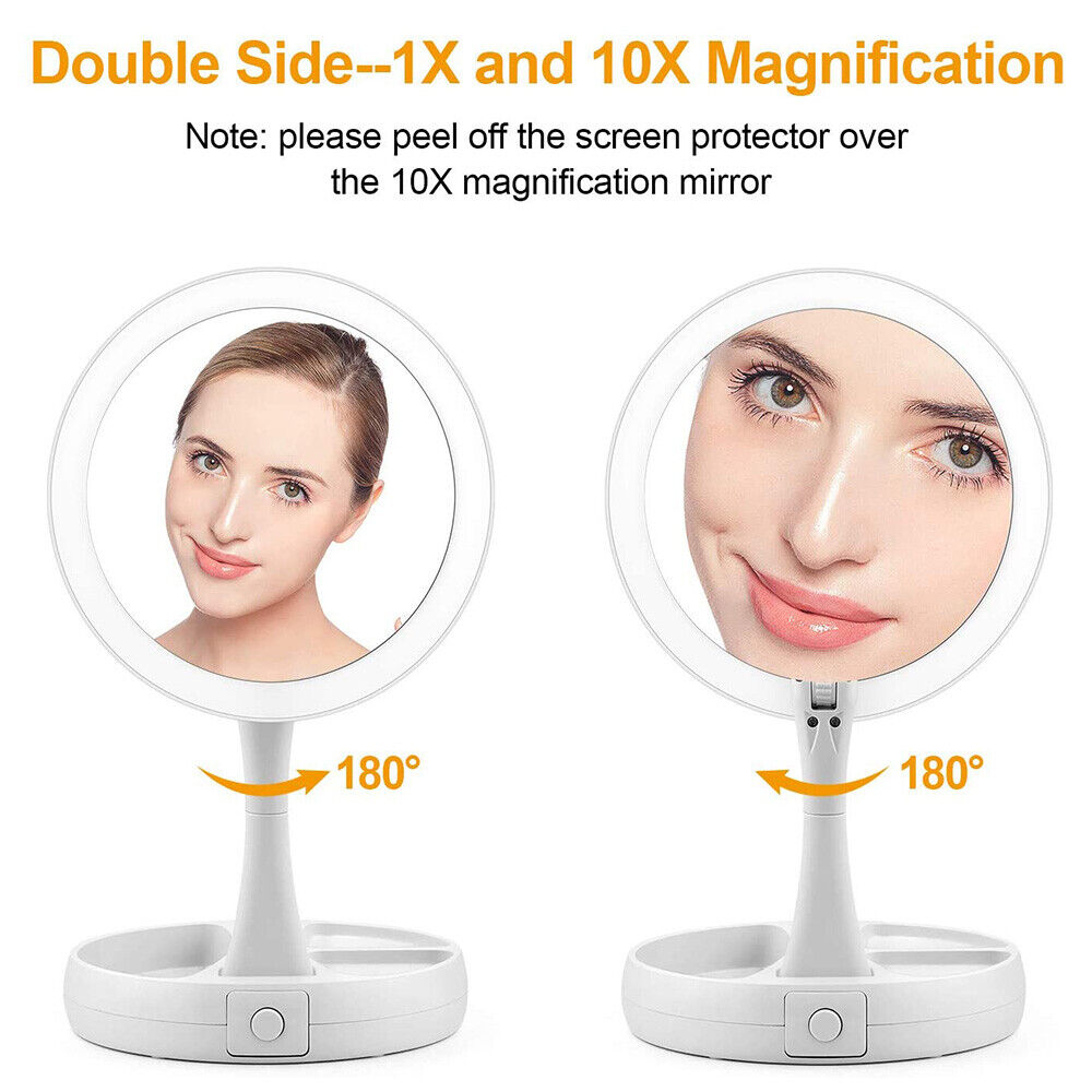 Foldable LED Makeup Vanity Mirror - Madina Gift