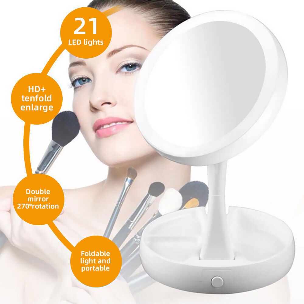 Foldable LED Makeup Vanity Mirror - Madina Gift