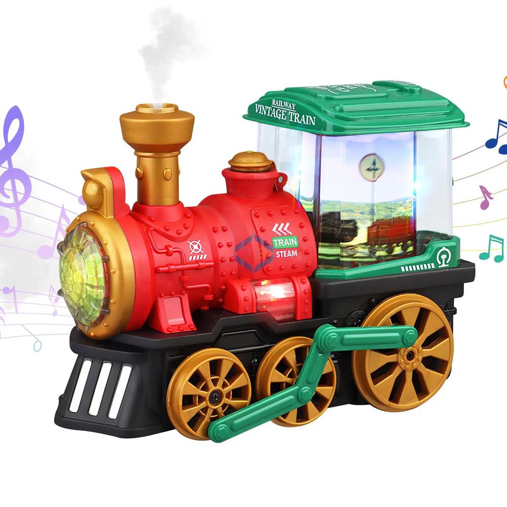 Smoke Effect Train Engine - QB-34Y - Madina Gift