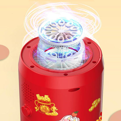 2088A 10 Holes Portable Automatic Rechargeable Bubble Machine with Lights & Music - Madina Gift - www.madinagift.pk