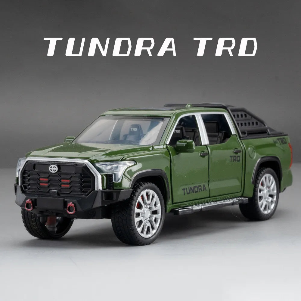 Toyota Tundra Diecast Alloy Car Model 1:24 Scale With Light & Music - Madina Gift