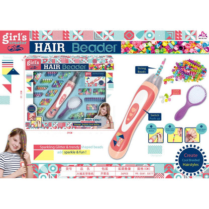 DIY Plastic Handy Fashion Hair Beader Girls Toy Set MBK-205K - Madina Gift