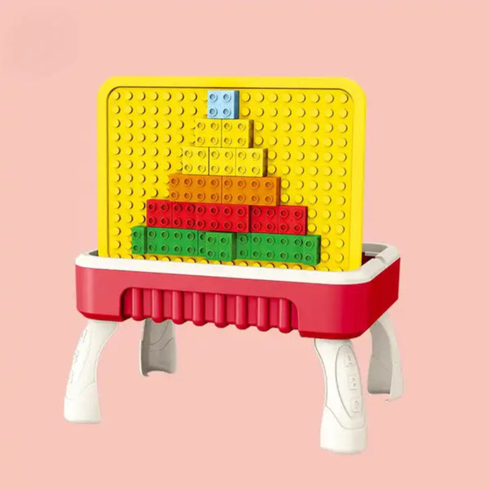 2-in-1 Building Blocks Table & Drawing Board For Kids Online in Karachi Pakistan Madina Gift