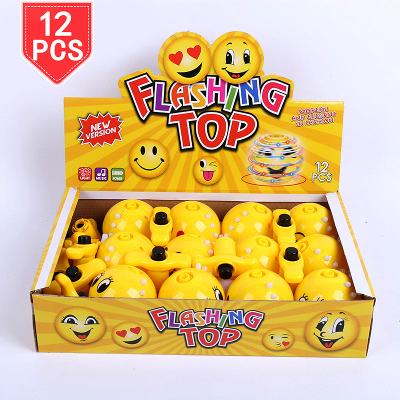 Spinning Top LED Light Up Rotary Desktop Gyro Top - Madina Gift