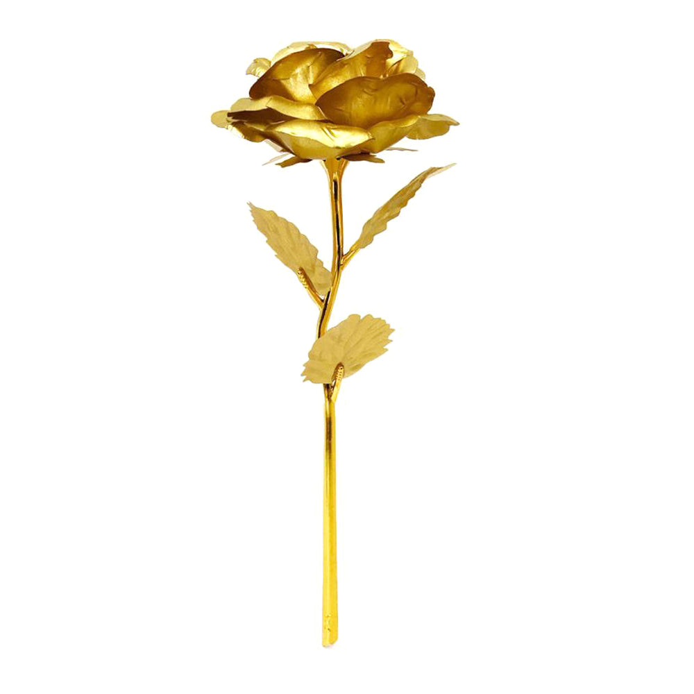 24K Gold Plated Artificial Rose Flower