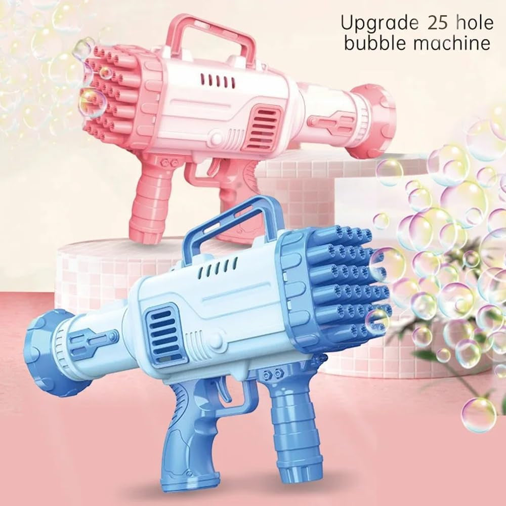 25 Holes Electric Gatling Bubble Gun S3001-1 - Madina Gift