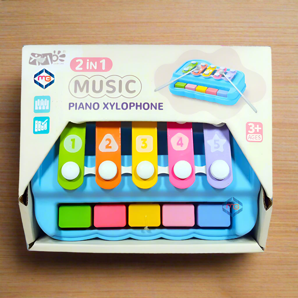 2 in 1 Music Piano Xylophone S210-31 Madina Gift