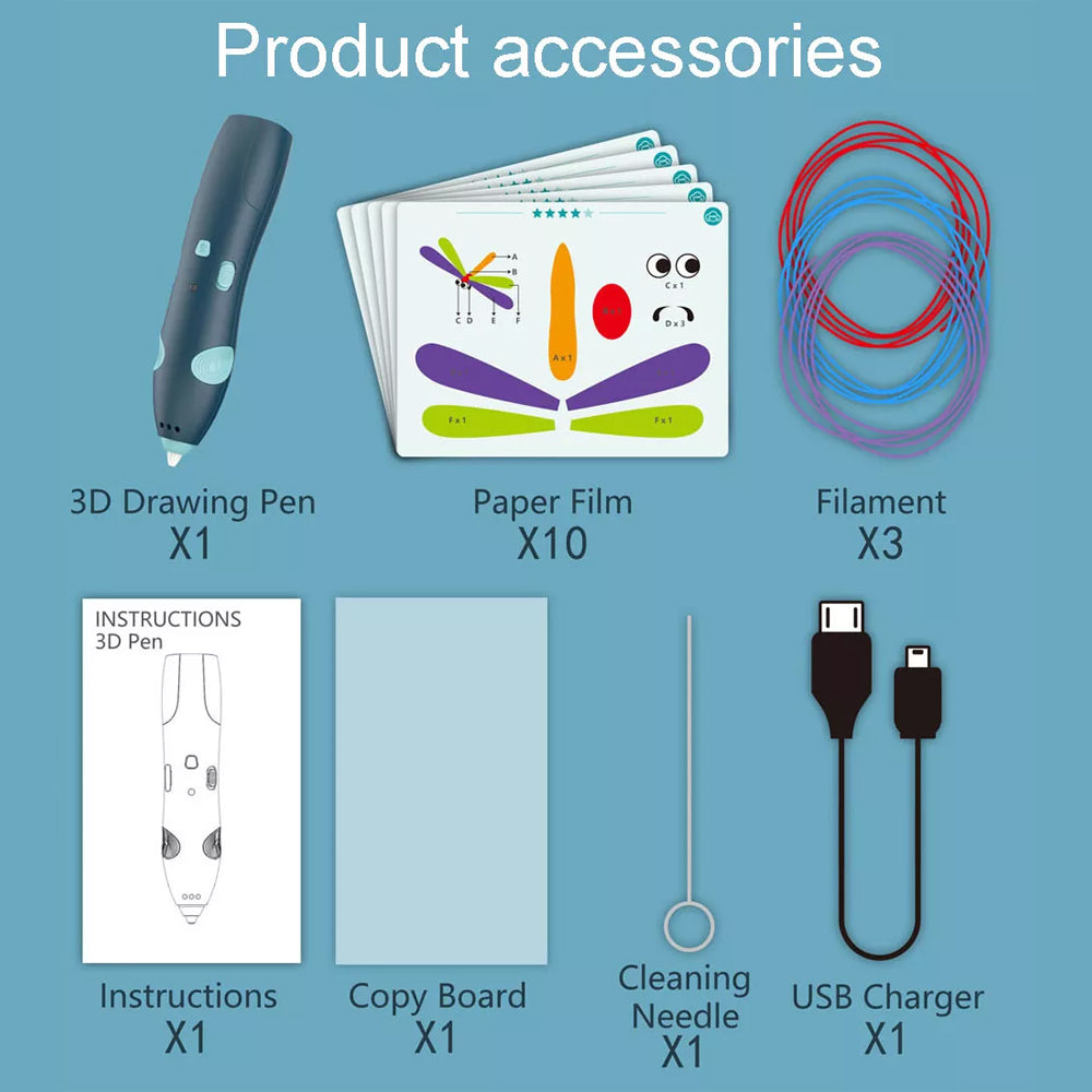 DIY 3D Printing Doodle Pen 66-32A - Madina Gift