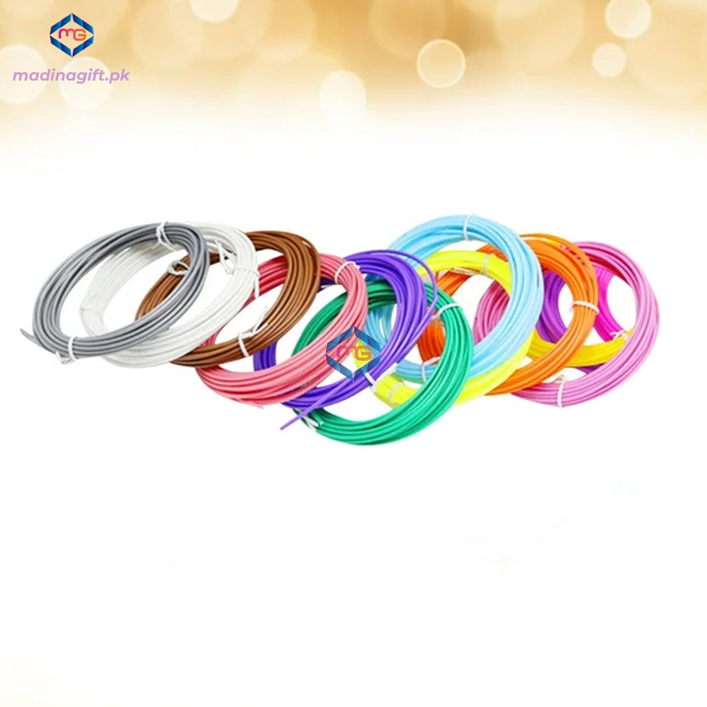 3D Printing Pen Refills Filament Threads Plastic Set of 10 Colors 66-50