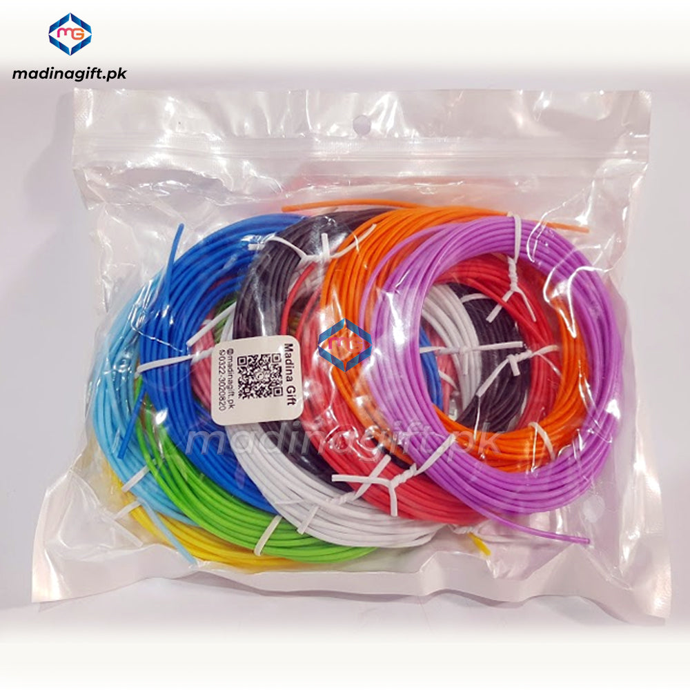 3D Printing Pen Refills Filament Threads Plastic Set of 10 Colors 66-50