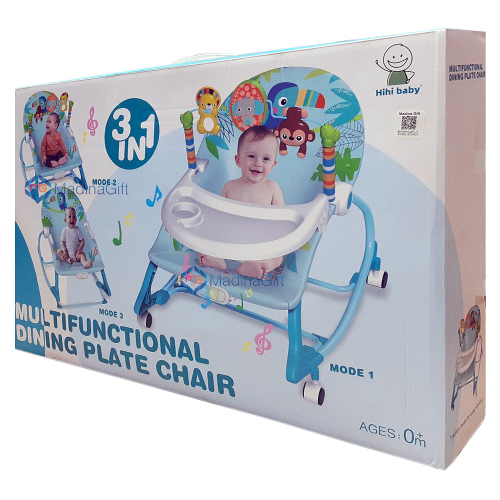 3in1 Multi-functional Baby Dining Plate Chair 3689-B - Madina Gift