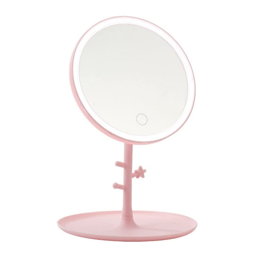 High Definition Portable Makeup Mirror With LED Touch Light