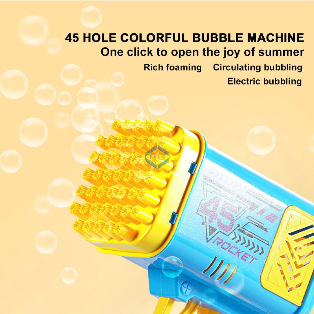 45 Holes Electric Bubbles Machine Gun - 2022-14A - Madina Gift