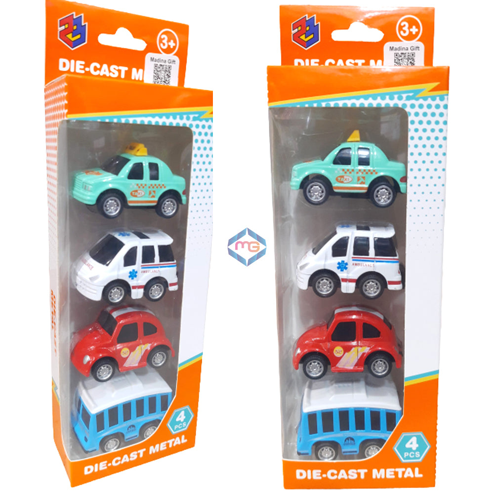 Die Cast 4 Pcs Vehicle Set - R1018