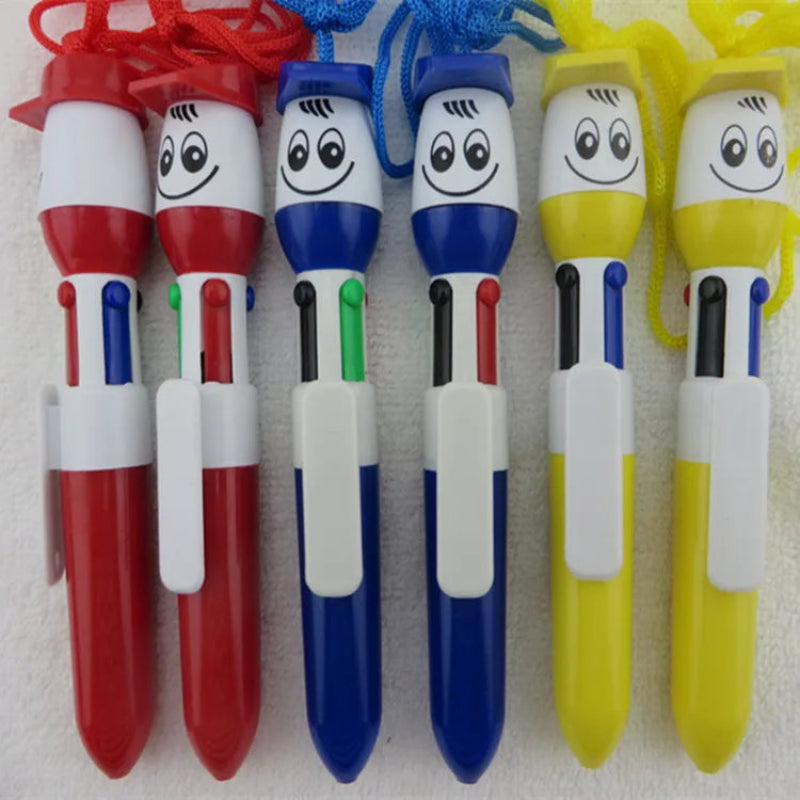 4 IN 1 SMILEY FACE COWBOY Hanging Charm Multi Pens For Kids Online in Karachi Pakistan Madina Gift