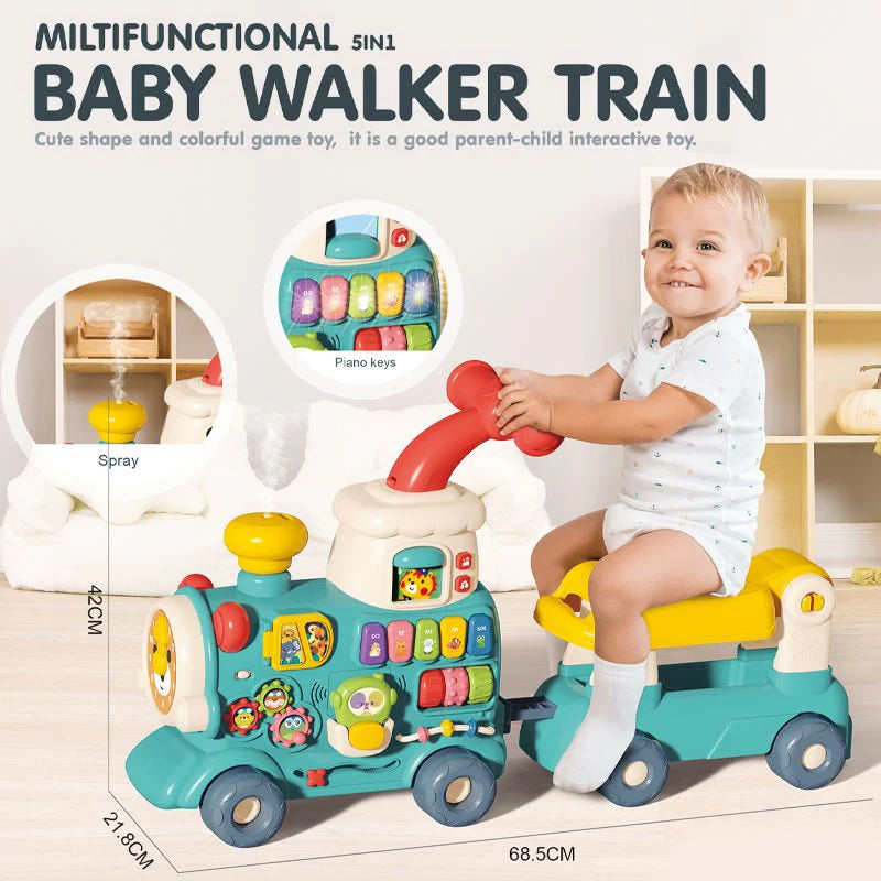 Multifunctional 5-in1- Baby Activity Walker Train 6064 Madina Gift