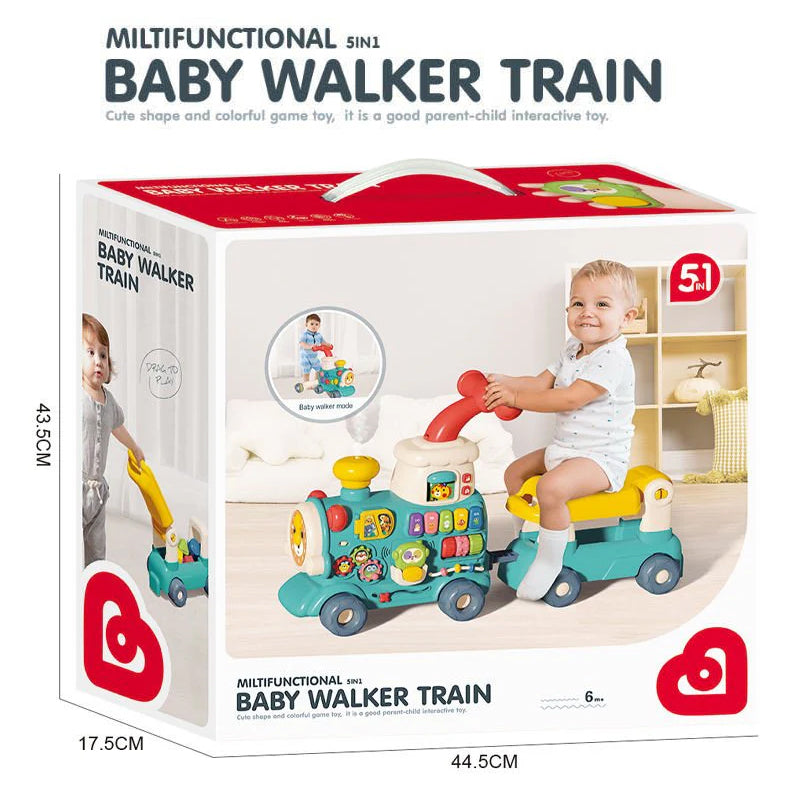 Multifunctional 5-in1- Baby Activity Walker Train 6064 Madina Gift