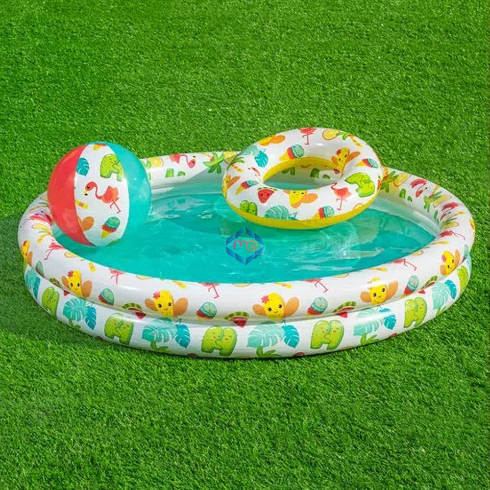 Bestway Play Pool, Ring & Ball Set - 51124 - Madina Gift
