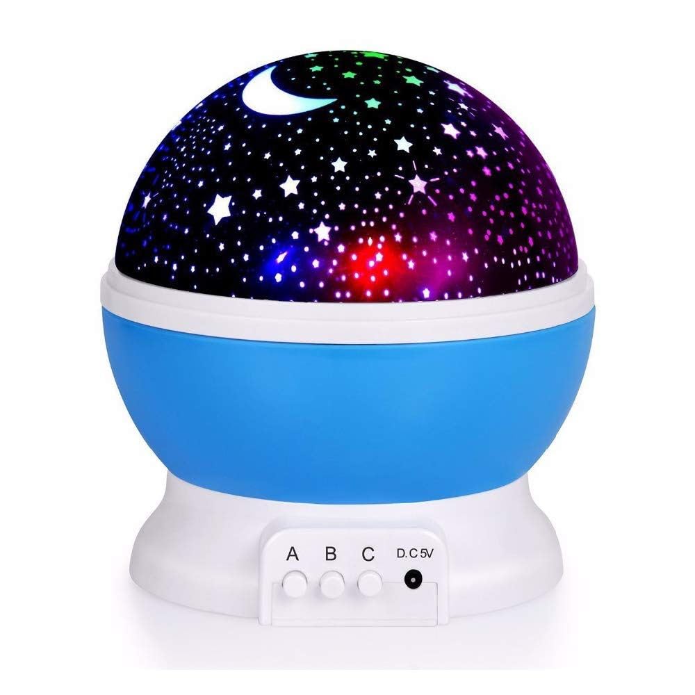 Rotating Moon & Stars Projector Lamp - Madina Gift