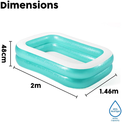 Bestway Rectangular Family Pool - 54005 Madina Gift