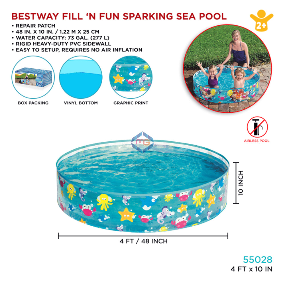 Bestway Φ48" Fill 'N Fun Sparking Sea Pool - 55028 - Madina Gift