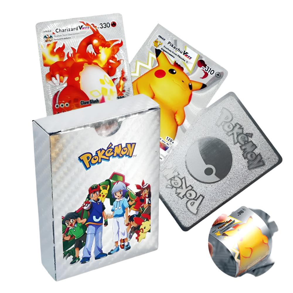 55 Pcs Pokemon Collectible Golden Foil Cards Madina Gift