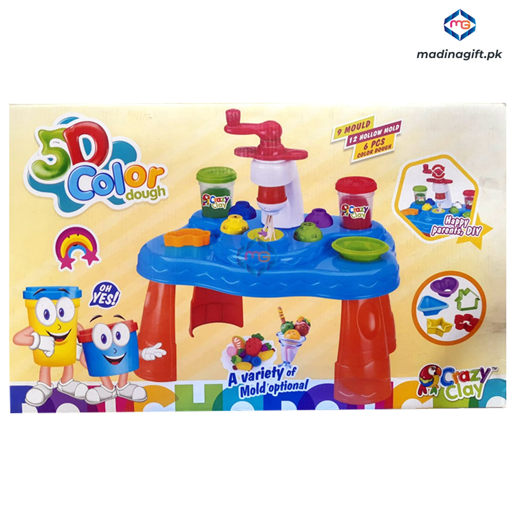 DIY Mud Table Educational Play Dough Toy Set - 5D 6545D - Madina Gift