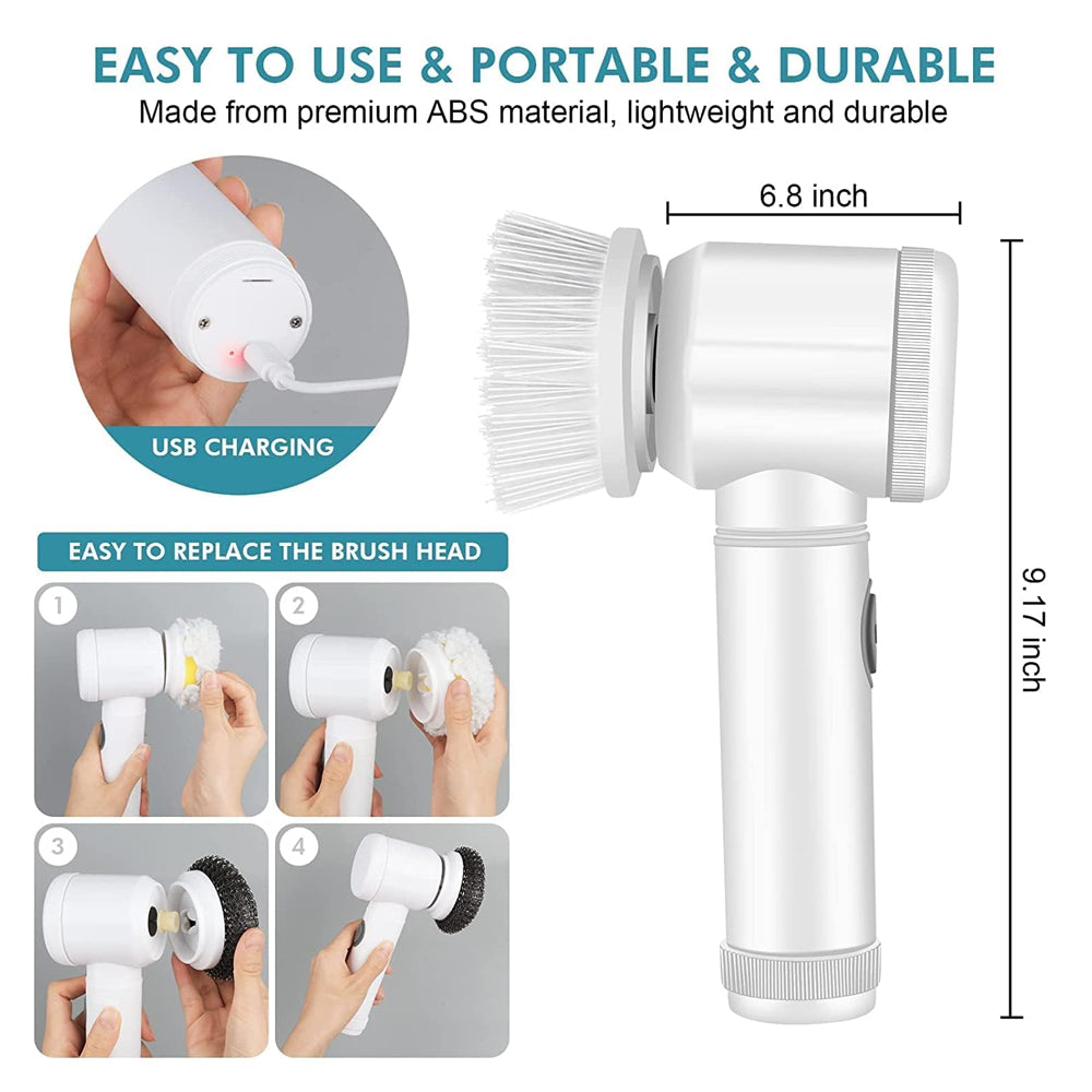 5-in-1 Multi Functional Electric Cleaning Brush. Madina Gift