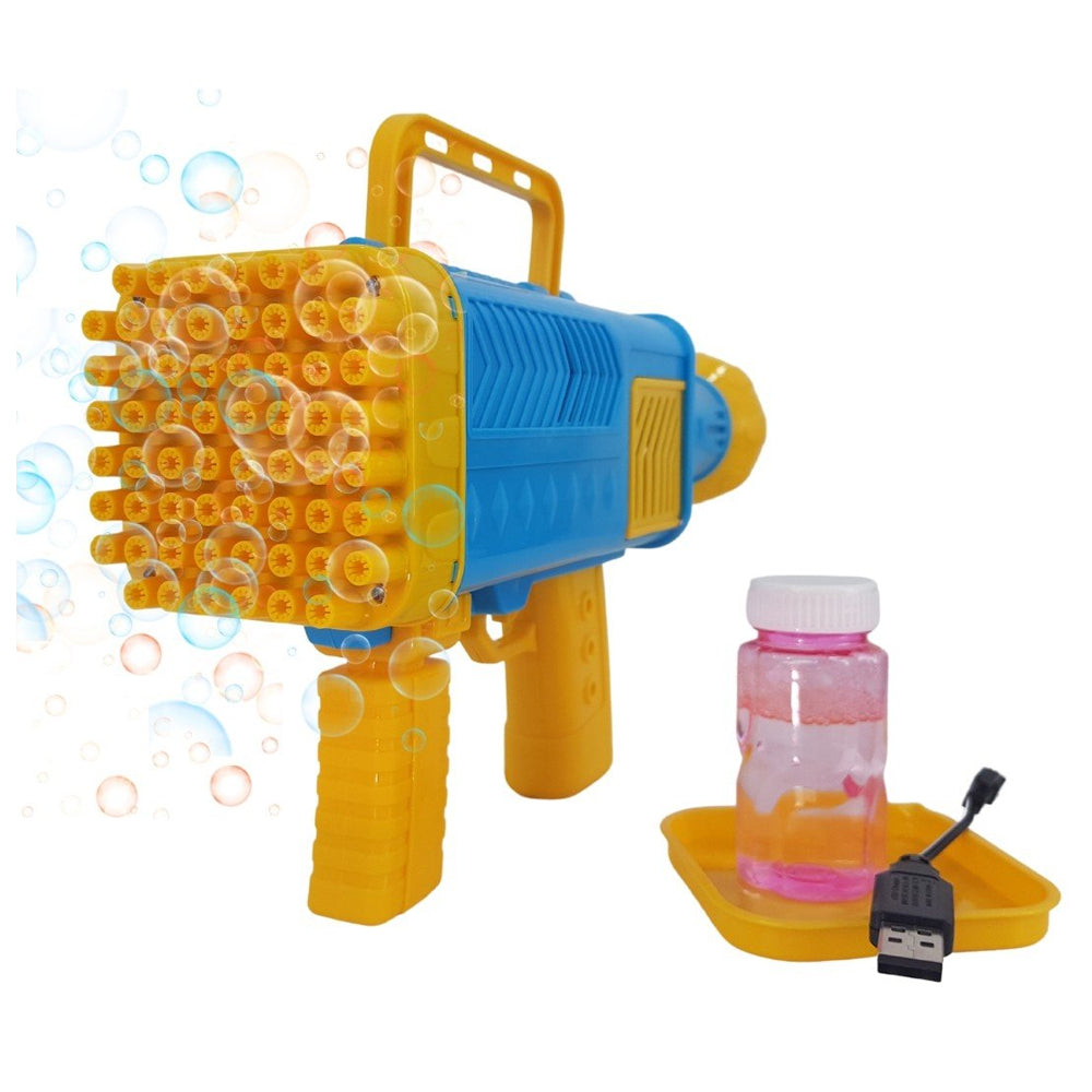 60 Holes Rechargeable Bubble Gun with Lights