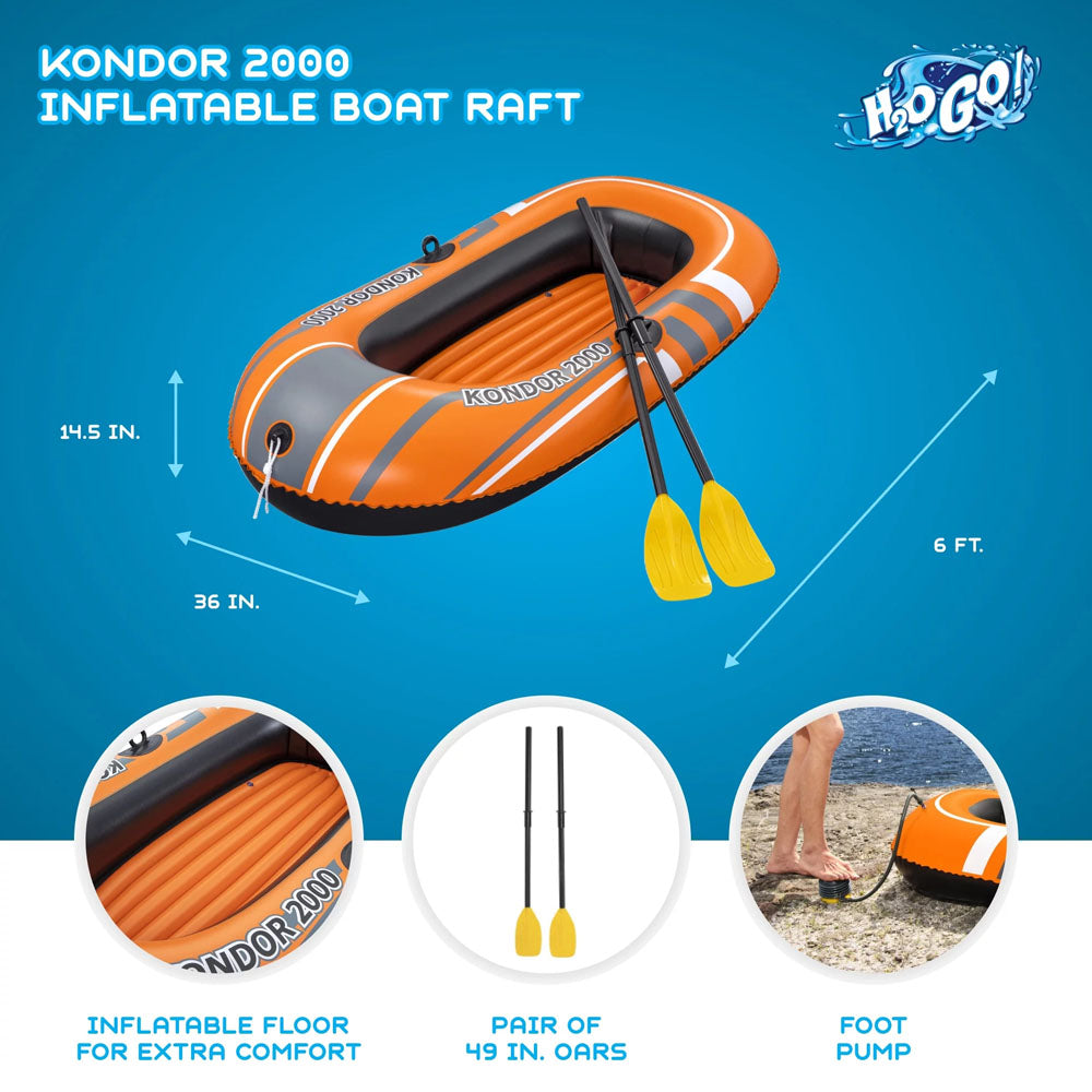 Bestway Kondor 2000 Inflatable Boat 61062 - Madina Gift - www.madinagift.pk