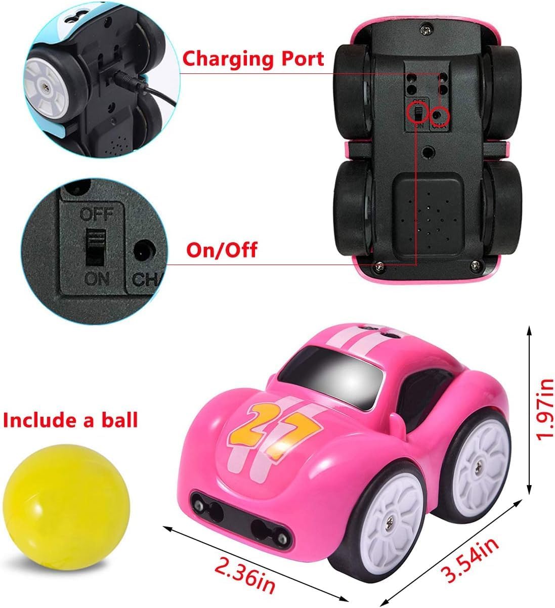 Magic Induction RC Rail Track Smart Car