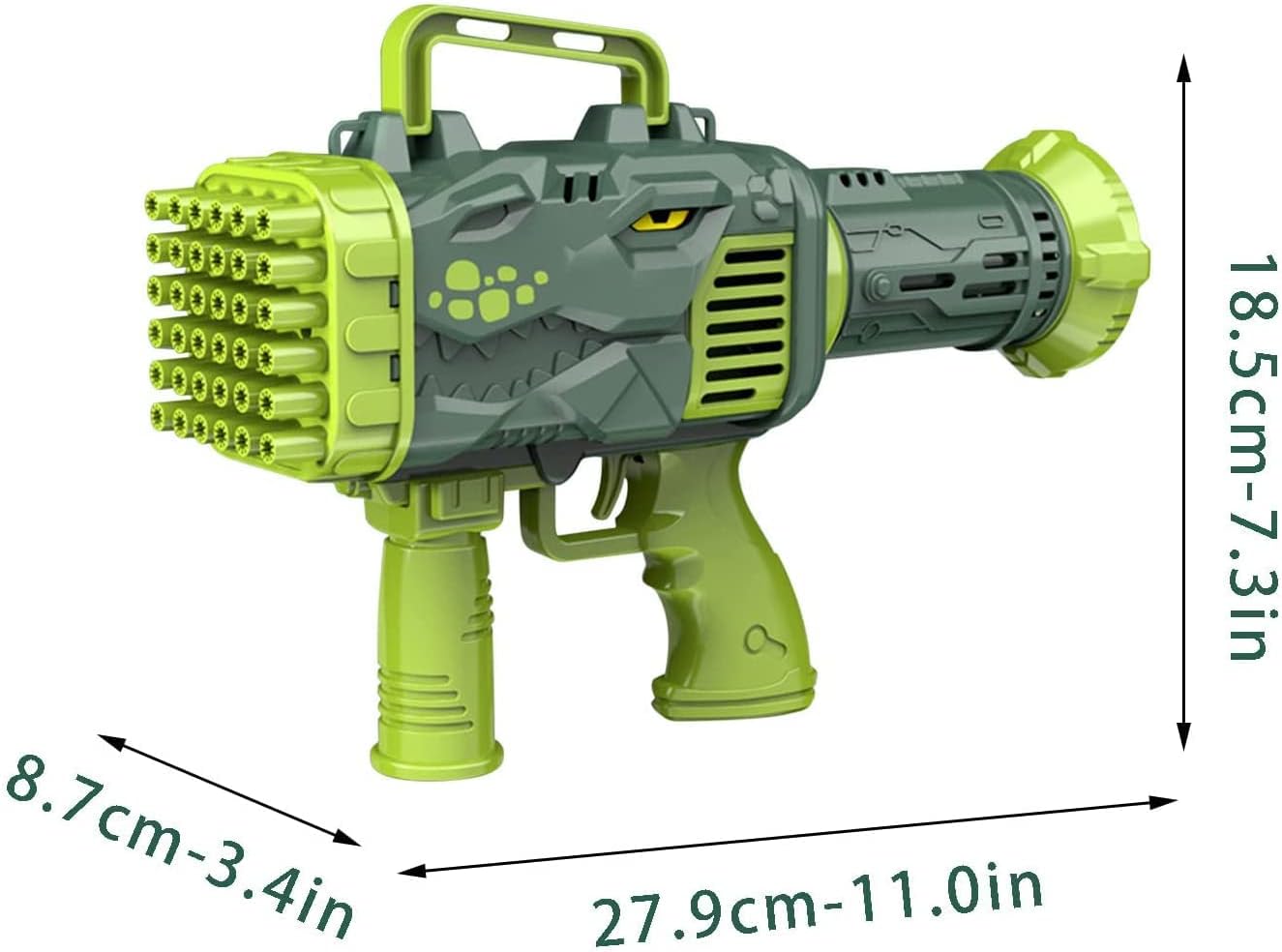 32 Holes Dinosaur Bubble Machine Gun - 1919 - Madina Gift
