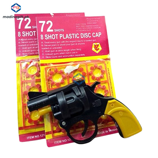 8 Shot Plastic Toy Gun - Patakha Gun Pistol - Madina Gift