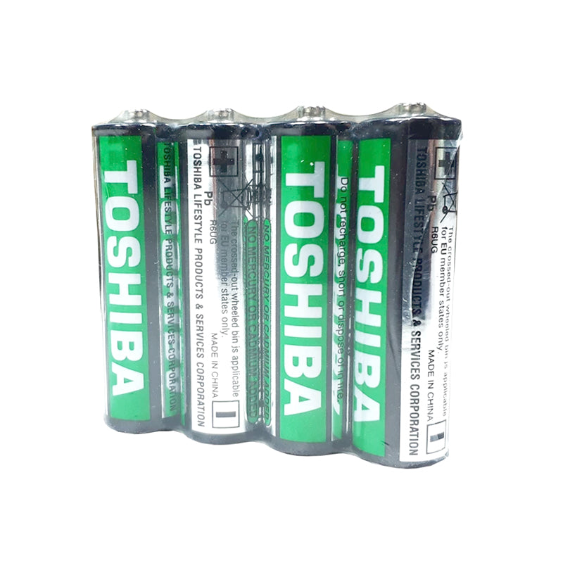 Toshiba AA R6UG x 4 Super Heavy Duty Batteries