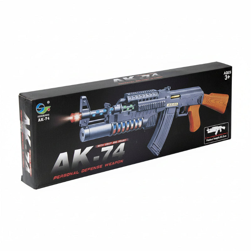 AK-74 Action Toy Gun with Light & Sound for Kids Buy Online in Pakistan Madina Gift