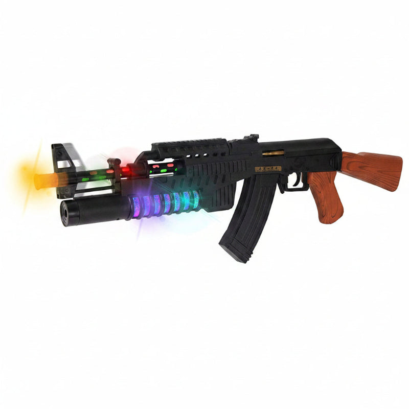AK-74 Action Toy Gun with Light & Sound for Kids Buy Online in Pakistan Madina Gift