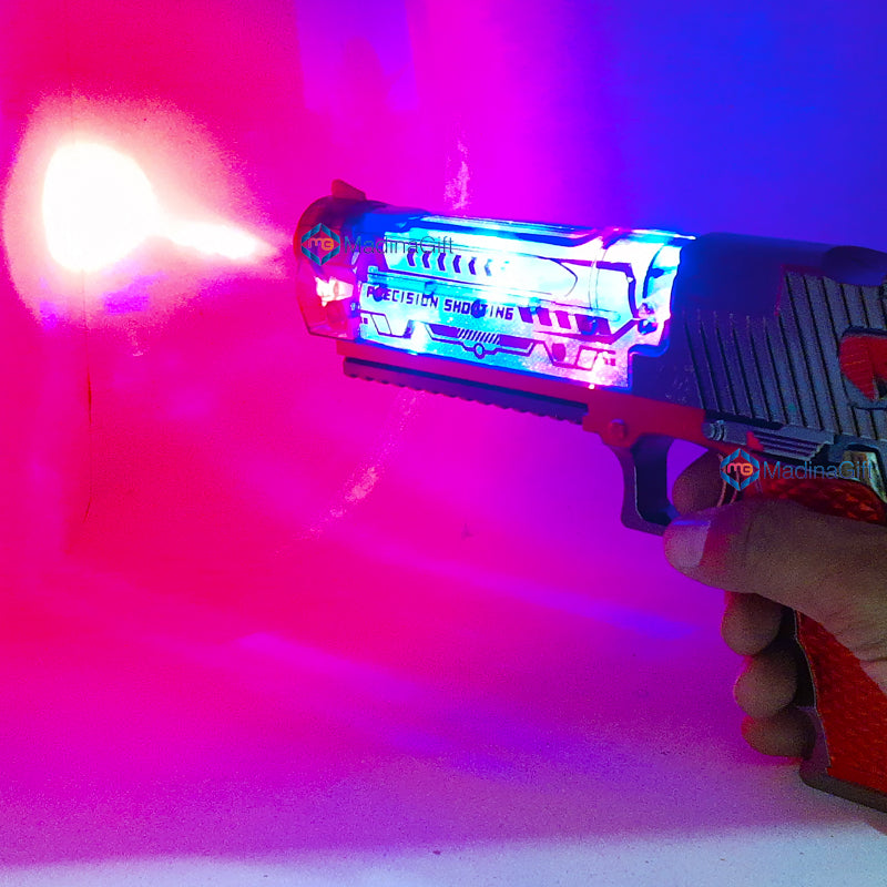 FENGFA TOYS AK-338 Acousto-Optic Gun with Lights, Sounds & Smoke Madina Gift