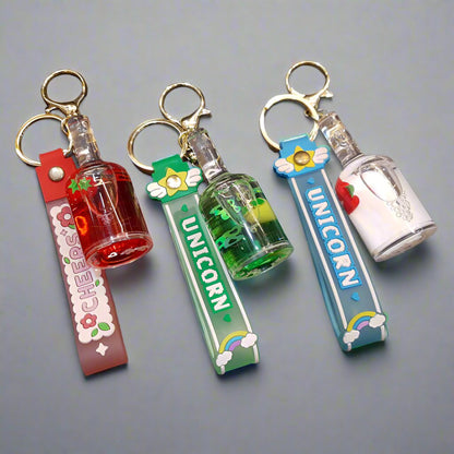 Acrylic Crystal Bottle Keychains - Madina Gift