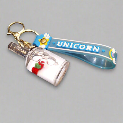 Acrylic Crystal Bottle Keychains - Madina Gift