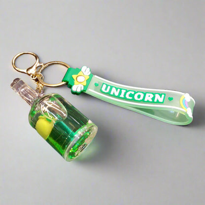 Acrylic Crystal Bottle Keychains - Madina Gift