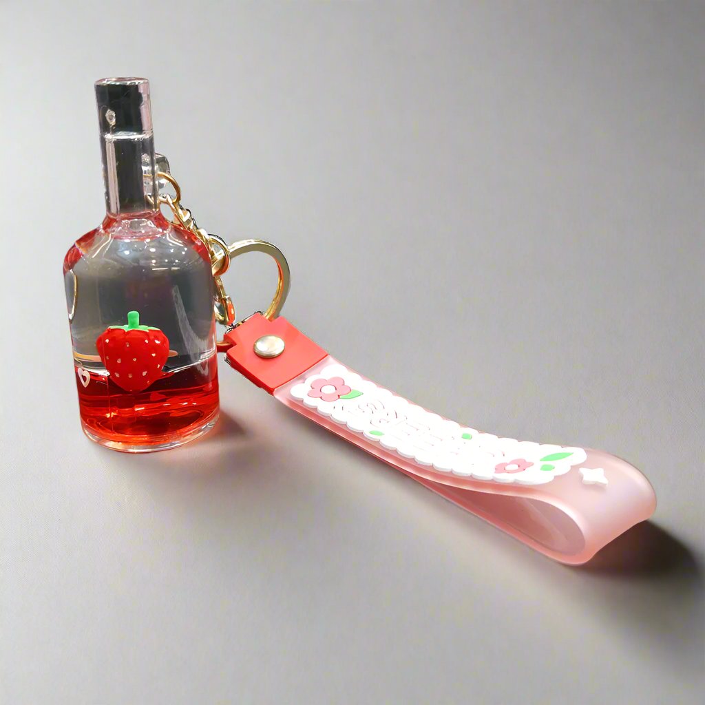 Acrylic Crystal Bottle Keychains - Madina Gift