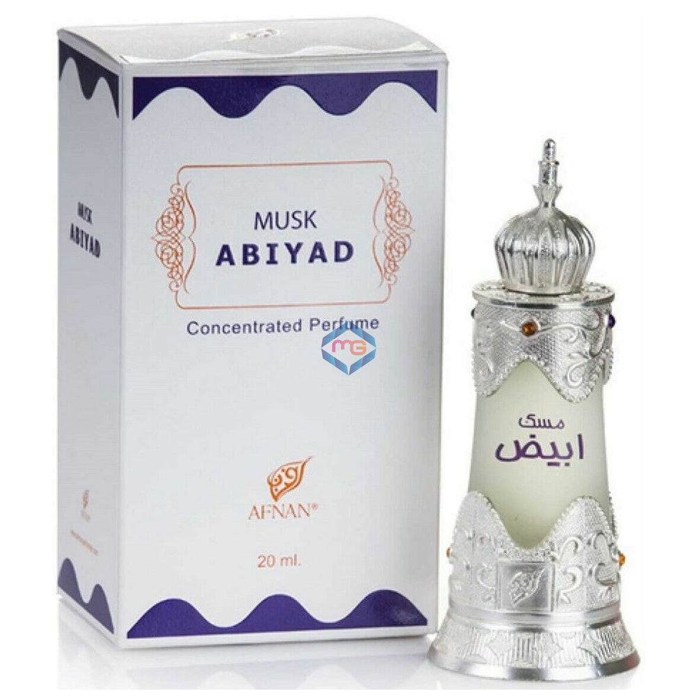 Afnan Musk Abiyad Concentrated Perfume Oil Attar - 20 ML - Madina Gift