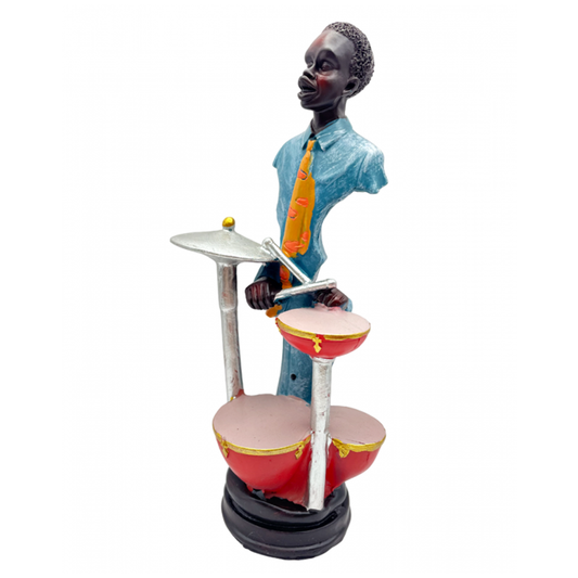 Antique Statue Musician With Drum - Madina Gift