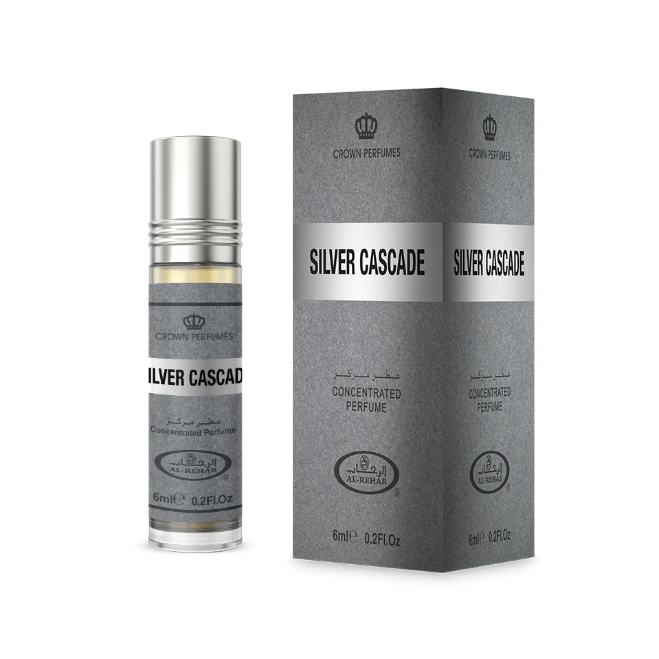 Al Rehab Silver Cascade Attar 6 ML Online in Karachi Pakistan Madina Gift
