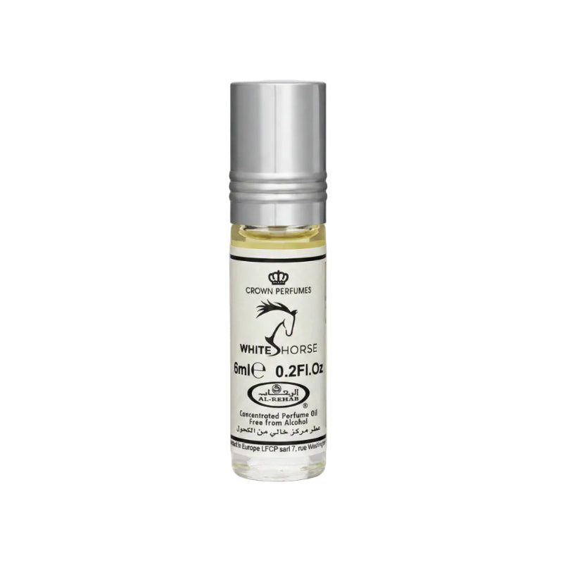 Al Rehab White Horse Attar 6 ML Online in Karachi Pakistan Madina Gift